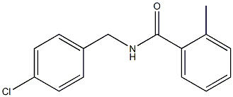 N-[(4-chlorophenyl)methyl]-2-methylbenzamide,,结构式