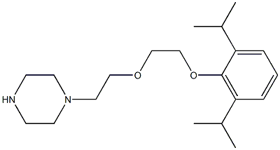 1-{2-[2-(2,6-diisopropylphenoxy)ethoxy]ethyl}piperazine Structure