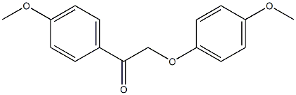 2-(4-methoxyphenoxy)-1-(4-methoxyphenyl)ethanone 化学構造式