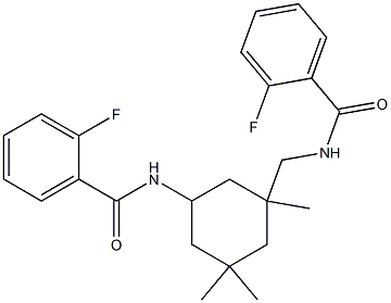 2-fluoro-N-(3-{[(2-fluorobenzoyl)amino]methyl}-3,5,5-trimethylcyclohexyl)benzamide