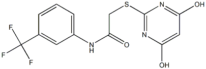 2-[(4,6-dihydroxy-2-pyrimidinyl)sulfanyl]-N-[3-(trifluoromethyl)phenyl]acetamide|