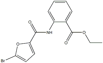 ethyl 2-[(5-bromo-2-furoyl)amino]benzoate Structure