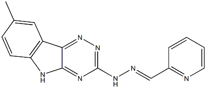  2-pyridinecarbaldehyde (8-methyl-5H-[1,2,4]triazino[5,6-b]indol-3-yl)hydrazone