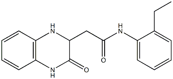 N-(2-ethylphenyl)-2-(3-oxo-1,2,3,4-tetrahydro-2-quinoxalinyl)acetamide 结构式