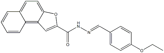 N'-(4-ethoxybenzylidene)naphtho[2,1-b]furan-2-carbohydrazide Structure