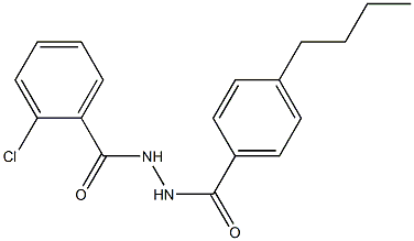 N'-(4-butylbenzoyl)-2-chlorobenzohydrazide,,结构式
