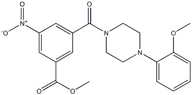 methyl 3-nitro-5-{[4-(2-methoxyphenyl)-1-piperazinyl]carbonyl}benzoate