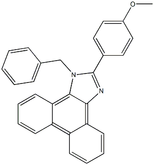 4-(1-benzyl-1H-phenanthro[9,10-d]imidazol-2-yl)phenyl methyl ether Structure