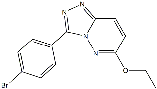 3-(4-bromophenyl)-6-ethoxy[1,2,4]triazolo[4,3-b]pyridazine Struktur