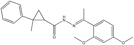  N'-[1-(2,4-dimethoxyphenyl)ethylidene]-2-methyl-2-phenylcyclopropanecarbohydrazide