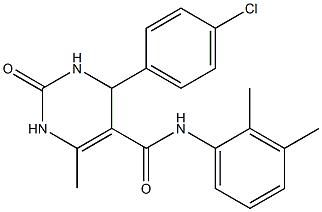 4-(4-chlorophenyl)-N-(2,3-dimethylphenyl)-6-methyl-2-oxo-1,2,3,4-tetrahydropyrimidine-5-carboxamide Structure