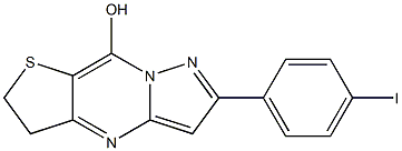 6-(4-iodophenyl)-2,3-dihydropyrazolo[1,5-a]thieno[3,2-d]pyrimidin-9-ol,,结构式