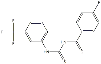 N-(4-fluorobenzoyl)-N'-[3-(trifluoromethyl)phenyl]thiourea Structure