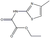 ethyl [(4-methyl-1,3-thiazol-2-yl)amino](oxo)acetate Structure
