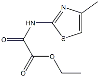 ethyl [(4-methyl-1,3-thiazol-2-yl)amino](oxo)acetate 化学構造式