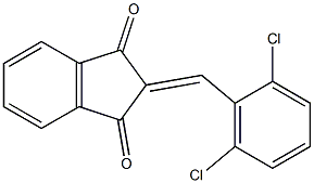 2-(2,6-dichlorobenzylidene)-1H-indene-1,3(2H)-dione Structure