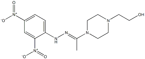  2-[4-(N-{2,4-bisnitrophenyl}ethanehydrazonoyl)-1-piperazinyl]ethanol