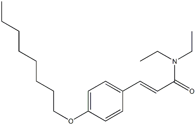 N,N-diethyl-3-[4-(octyloxy)phenyl]acrylamide Struktur