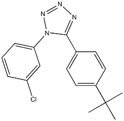 5-(4-tert-butylphenyl)-1-(3-chlorophenyl)-1H-tetraazole Structure