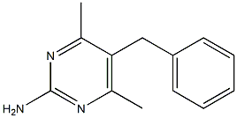 5-benzyl-4,6-dimethyl-2-pyrimidinylamine 化学構造式