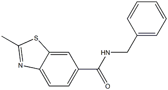 N-benzyl-2-methyl-1,3-benzothiazole-6-carboxamide Struktur