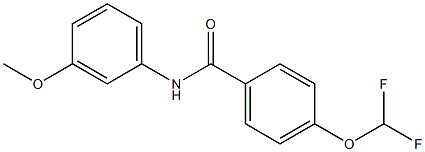 4-(difluoromethoxy)-N-(3-methoxyphenyl)benzamide