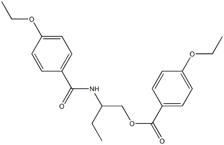 2-[(4-ethoxybenzoyl)amino]butyl 4-ethoxybenzoate,,结构式