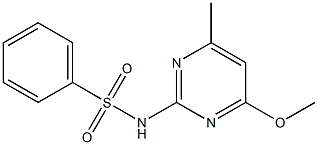  N-(4-methoxy-6-methyl-2-pyrimidinyl)benzenesulfonamide