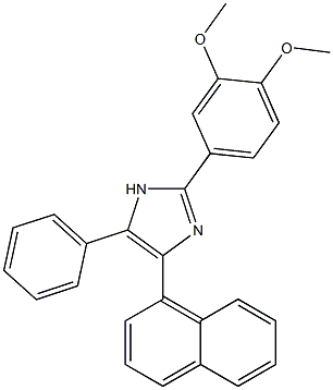 2-(3,4-dimethoxyphenyl)-4-(1-naphthyl)-5-phenyl-1H-imidazole Structure