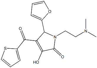 1-[2-(dimethylamino)ethyl]-5-(2-furyl)-3-hydroxy-4-(2-thienylcarbonyl)-1,5-dihydro-2H-pyrrol-2-one