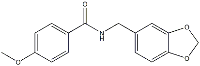 N-(1,3-benzodioxol-5-ylmethyl)-4-methoxybenzamide Structure