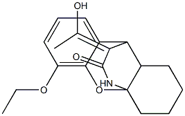 4-ethoxy-17-(1-hydroxyethylidene)-2-oxa-15-azatetracyclo[7.5.3.0~1,10~.0~3,8~]heptadeca-3,5,7-trien-16-one,,结构式