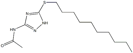 N-[5-(decylsulfanyl)-1H-1,2,4-triazol-3-yl]acetamide Structure