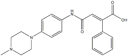 4-[4-(4-methyl-1-piperazinyl)anilino]-4-oxo-2-phenyl-2-butenoicacid|