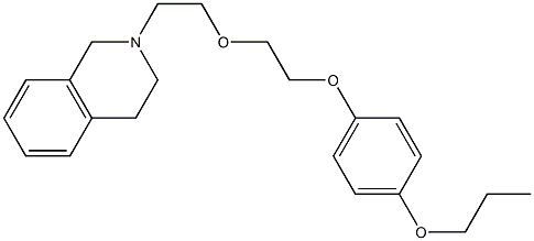 2-{2-[2-(4-propoxyphenoxy)ethoxy]ethyl}-1,2,3,4-tetrahydroisoquinoline Struktur