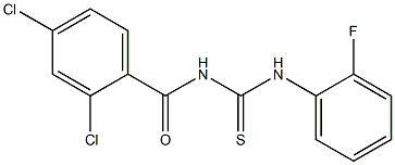 N-(2,4-dichlorobenzoyl)-N'-(2-fluorophenyl)thiourea Structure