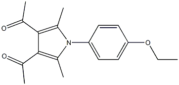 1-[4-acetyl-1-(4-ethoxyphenyl)-2,5-dimethyl-1H-pyrrol-3-yl]ethanone Struktur