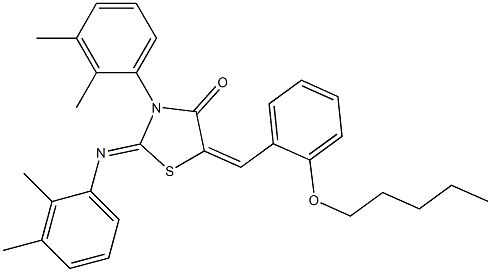 3-(2,3-dimethylphenyl)-2-[(2,3-dimethylphenyl)imino]-5-[2-(pentyloxy)benzylidene]-1,3-thiazolidin-4-one