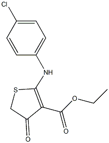 ethyl 2-(4-chloroanilino)-4-oxo-4,5-dihydrothiophene-3-carboxylate Structure