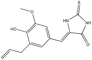 5-(3-allyl-4-hydroxy-5-methoxybenzylidene)-2-thioxo-4-imidazolidinone Structure