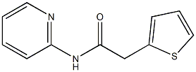 N-(2-pyridinyl)-2-(2-thienyl)acetamide Structure