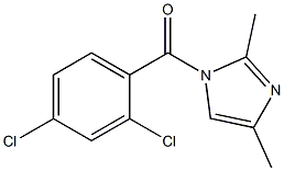 1-(2,4-dichlorobenzoyl)-2,4-dimethyl-1H-imidazole,,结构式