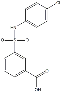 3-[(4-chloroanilino)sulfonyl]benzoic acid Struktur