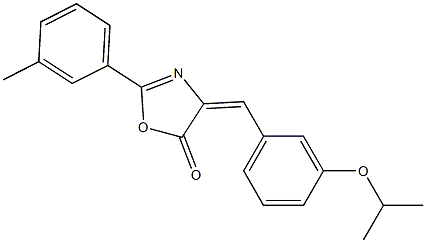 4-(3-isopropoxybenzylidene)-2-(3-methylphenyl)-1,3-oxazol-5(4H)-one