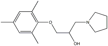 1-(mesityloxy)-3-(1-pyrrolidinyl)-2-propanol Structure
