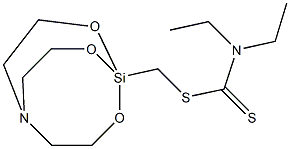 2,8,9-trioxa-5-aza-1-silabicyclo[3.3.3]undec-1-ylmethyl diethyldithiocarbamate|