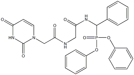 diphenyl [({[(2,4-dioxo-3,4-dihydro-1(2H)-pyrimidinyl)acetyl]amino}acetyl)amino](phenyl)methylphosphonate