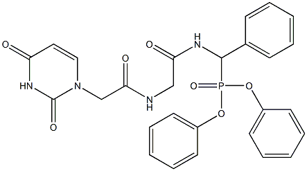  diphenyl [({[(2,4-dioxo-3,4-dihydro-1(2H)-pyrimidinyl)acetyl]amino}acetyl)amino](phenyl)methylphosphonate