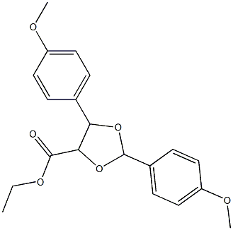 ethyl 2,5-bis(4-methoxyphenyl)-1,3-dioxolane-4-carboxylate Structure