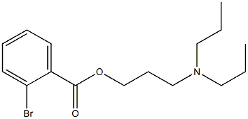 3-(dipropylamino)propyl 2-bromobenzoate,,结构式